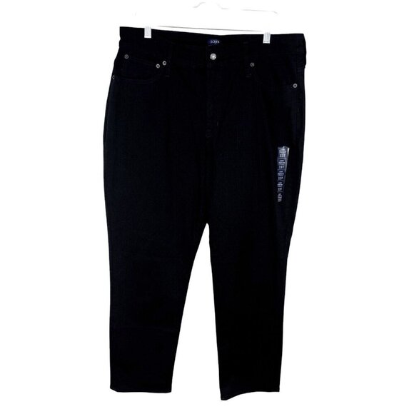 J.Crew Women's 33 Tall Curvy Essential Straight Leg Jeans Black NWT Inseam 29.5" - Picture 3 of 12